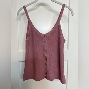 Abercrombie Button-Front Knit Tank Top